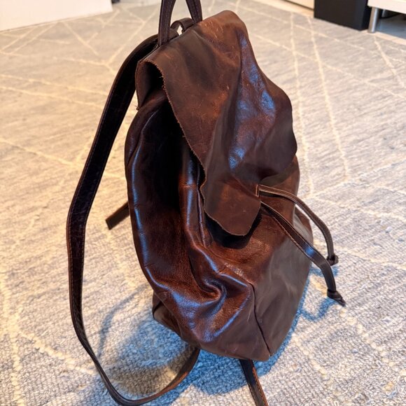 VINTAGE VILLAGE TANNERY LEATHER BACKPACK main image 8